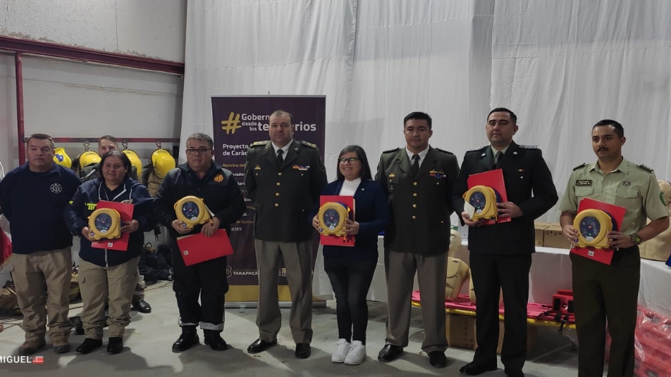 Bomberos de Pozo Almonte cuentan con puntos verdes de atención cardiaca